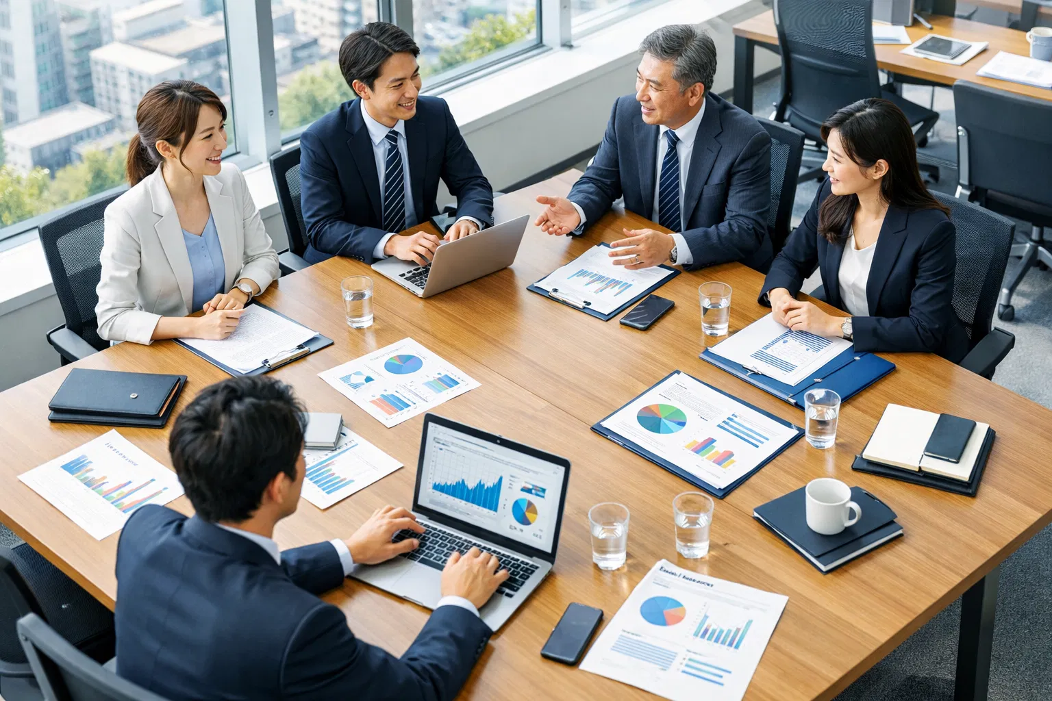 会議中のビジネスチーム